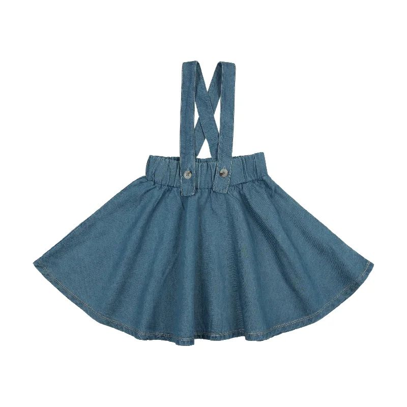 women's bodycon mini skirtsAnalogie Denim Tencel Suspender Skirt - Denim