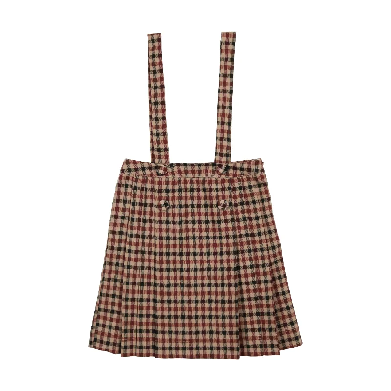 women's pleated skirtsAnalogie Kilt Skirt - Tan Plaid