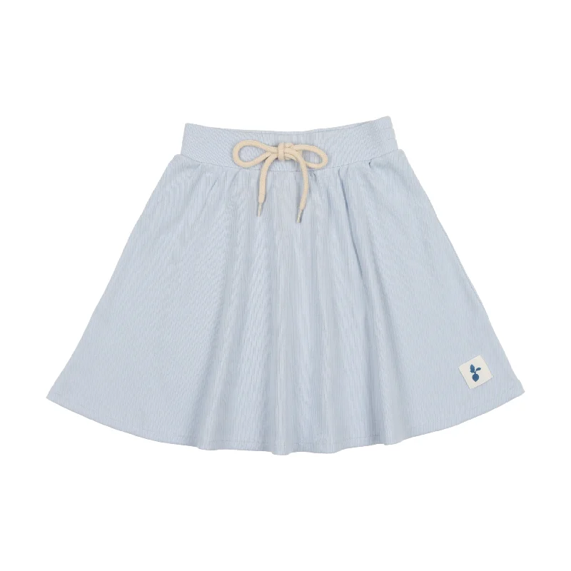 women's winter velvet skirtsAnalogie Radish Collection Ribbed Skirt - Pale Blue