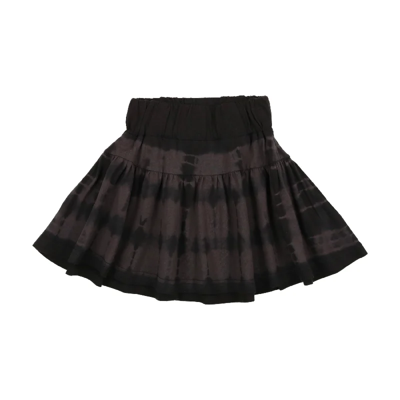 women's cool work skirtsAnalogie Tie Dye Skirt - Black