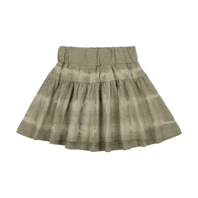 women's lightweight evening skirtsAnalogie Tie Dye Skirt - Moss