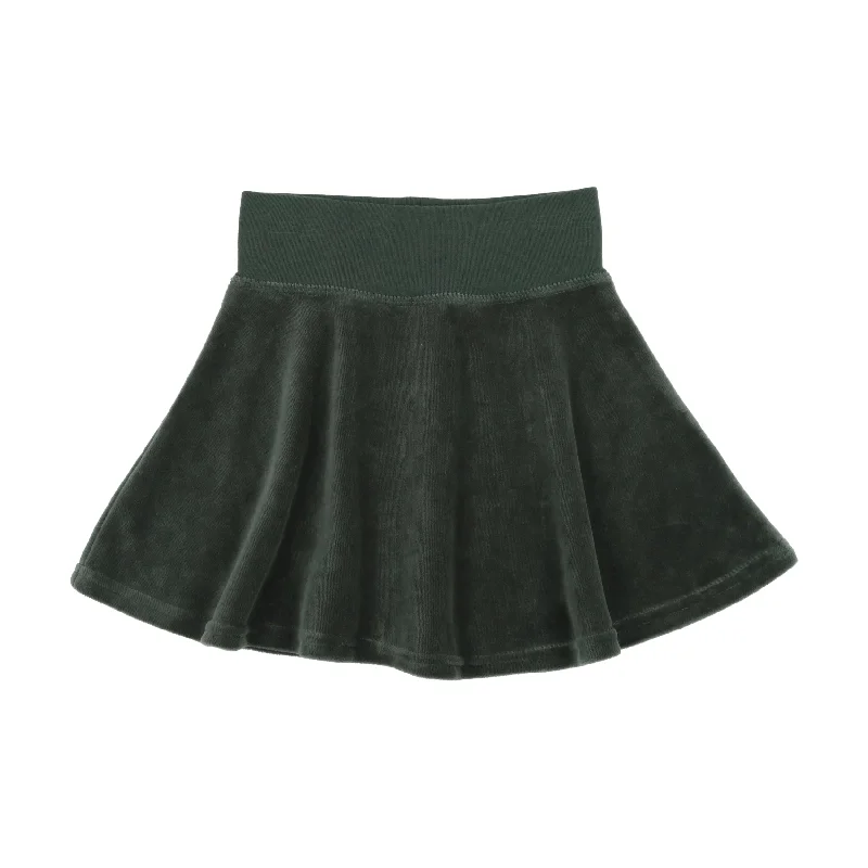 women's evening skirtsAnalogie Velour Circle Skirt - Green