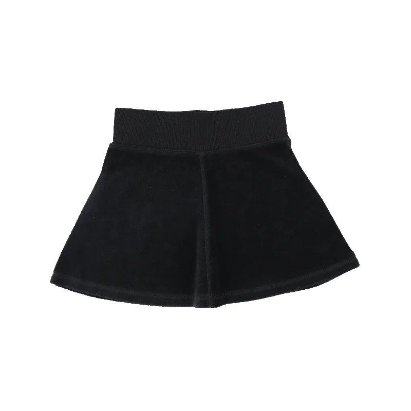 women's classic chiffon skirtsLil Legs Velour Skirt - Black AW20