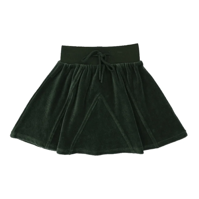 women's flowy skirtsAnalogie Velour Skirt - Green