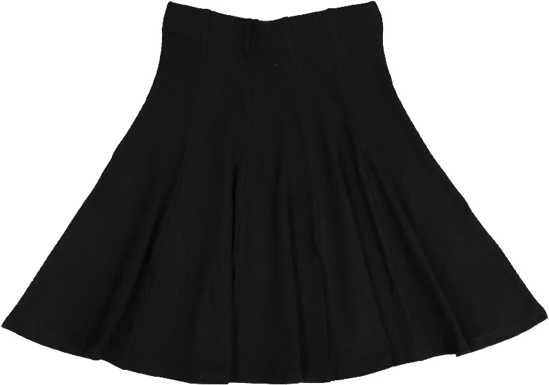 women's party skirtsBGDK Girls Ribbed Panel Skirt - Black BK1610