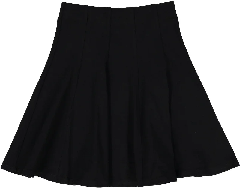 women's high-waisted skirtsBGDK Girls Cotton Panel Skirt - Black BK1602