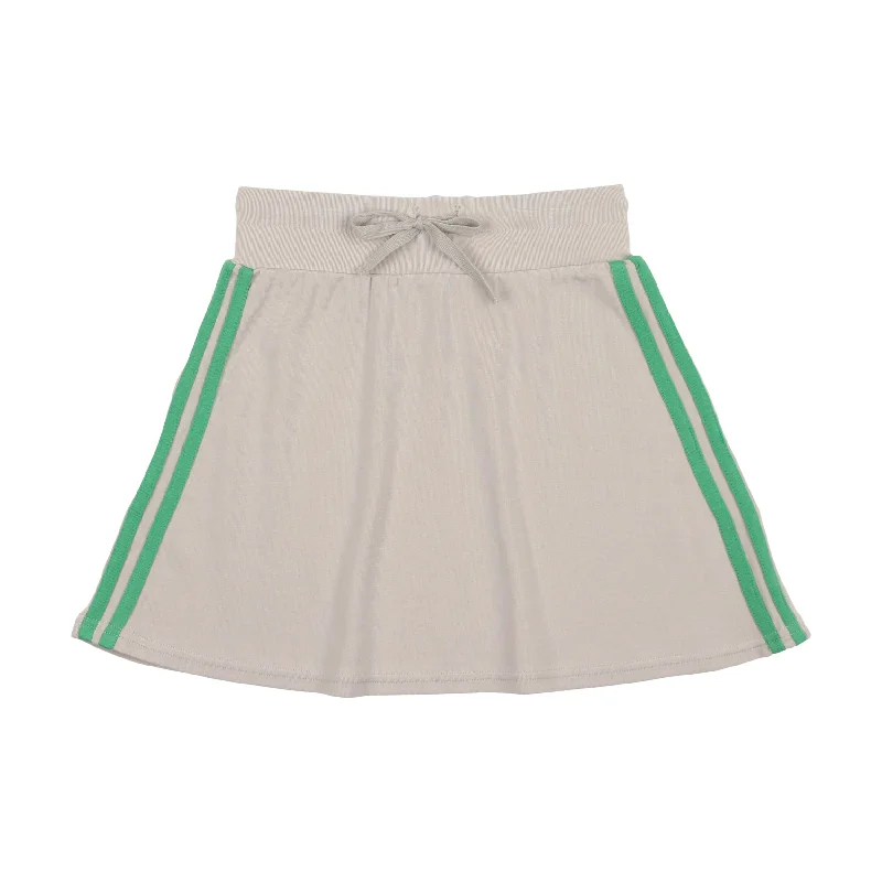 women's striped tulip skirtsLil Legs Big Girls Coordinating Tennis Skirt - Green Accent