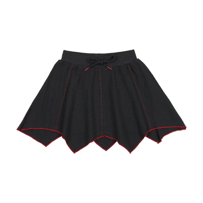 women's adventure-ready evening skirtsLil Legs Handkerchief Skirt - Off Navy