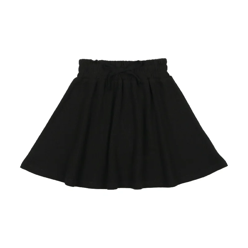 women's mini skirtsLil Legs Ribbed Fashion Skirt - Black