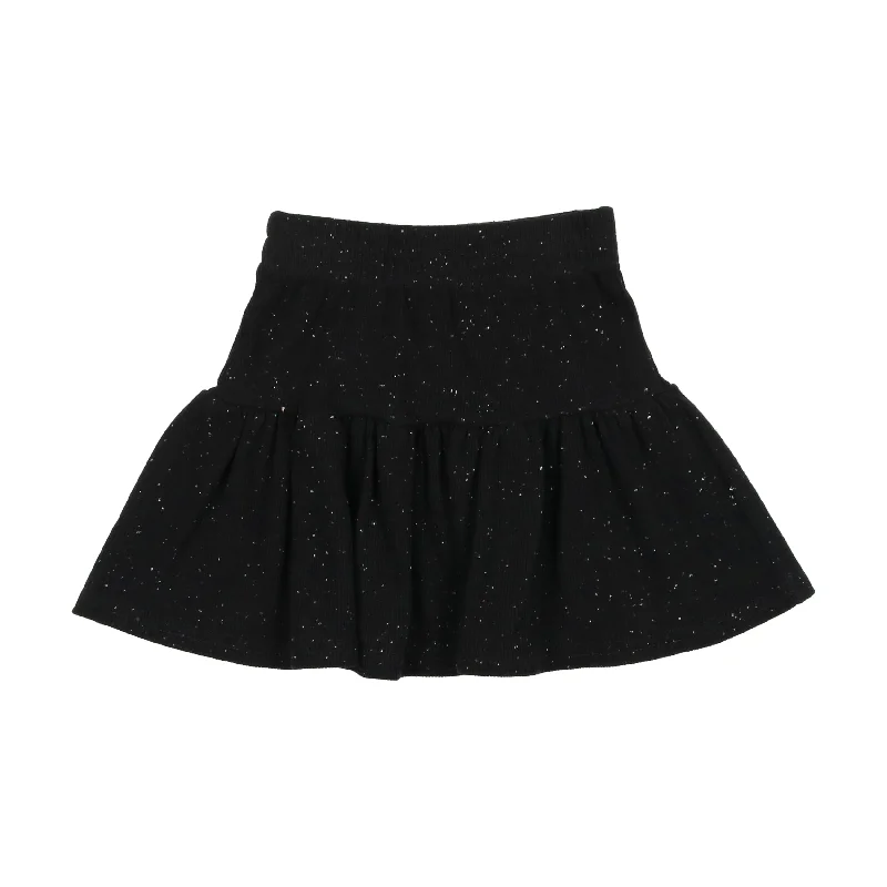 women's formal skirtsLil Legs Ribbed Skirt - Black Speckle