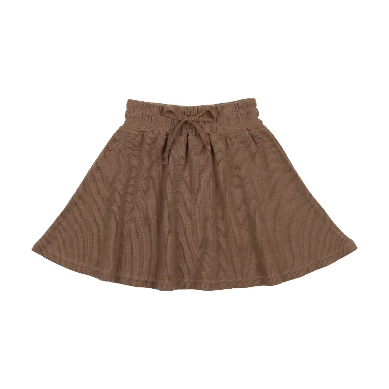 women's low-rise skirtsLil Legs Ribbed Fashion Skirt - Camel