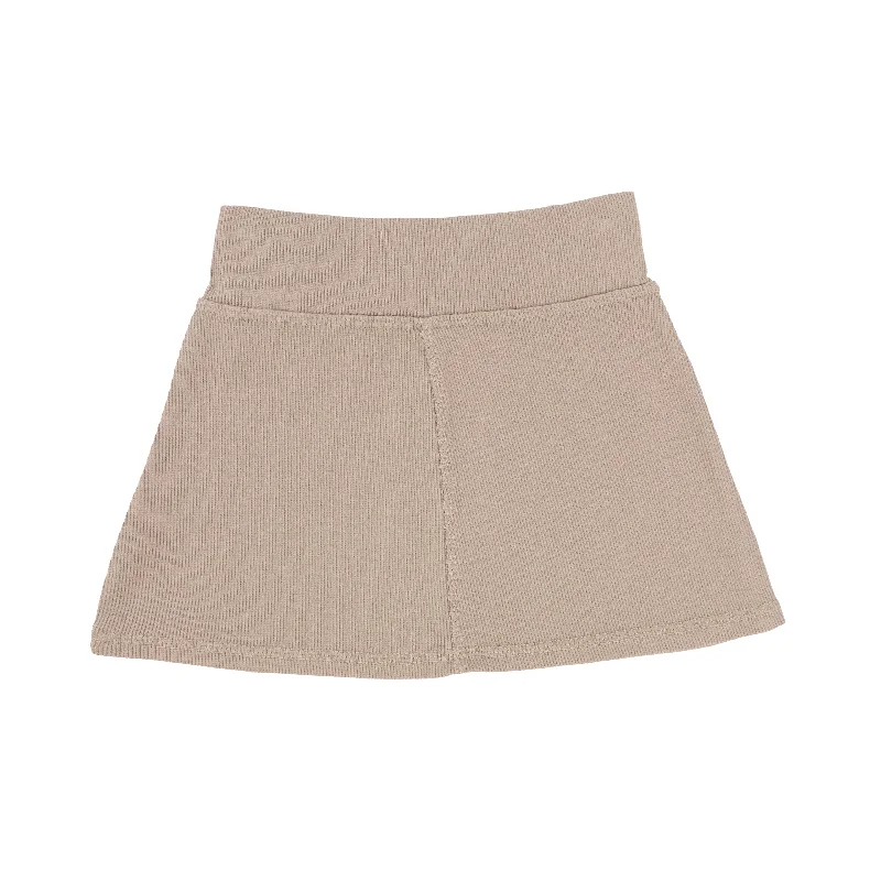 women's cool work skirtsLil Legs Ribbed Skirt - Latte