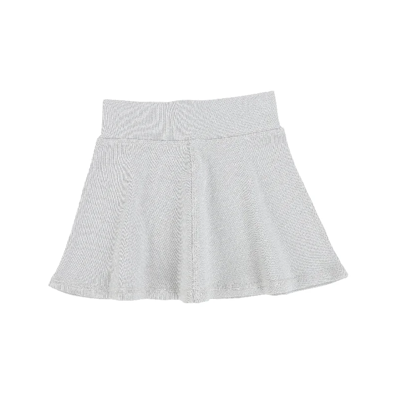 women's lace-up skirtsLil Legs Ribbed Skirt - Light Grey