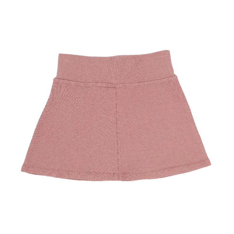 women's handmade casual skirtsLil Legs Ribbed Skirt - Mauve