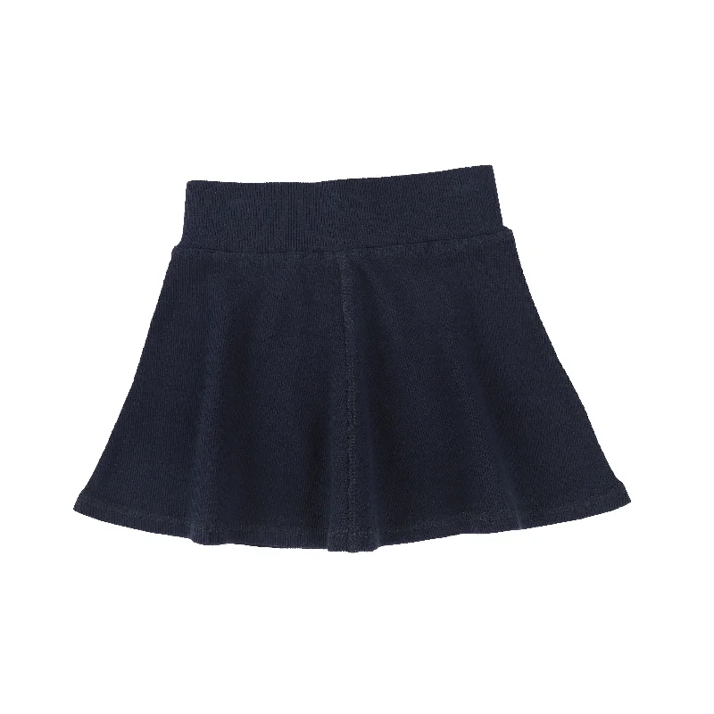 women's polyester skirtsLil Legs Ribbed Skirt - Navy