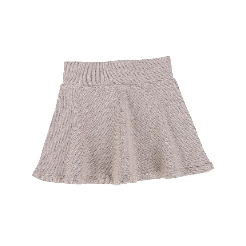 women's crochet skirtsLil Legs Ribbed Skirt - Taupe