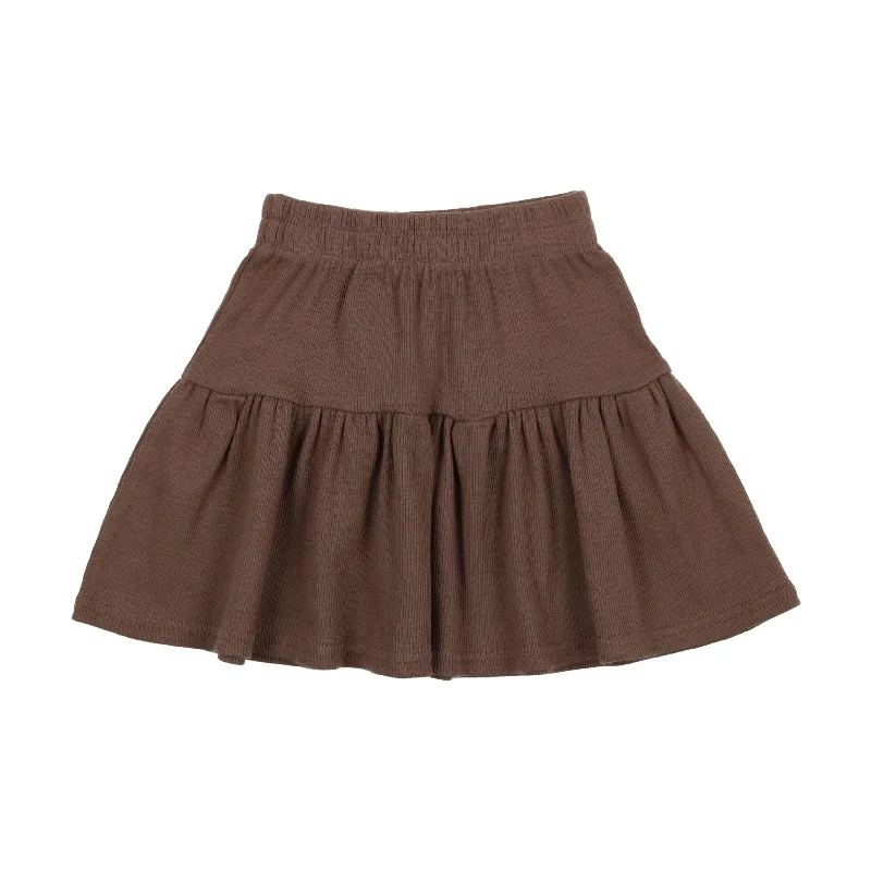 women's velvet skirtsLil Legs Ribbed Skirt - Taupe