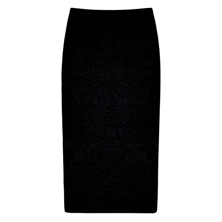 women's striped tulip skirtsPB&J Outline Silhouette Midi Skirt - Black