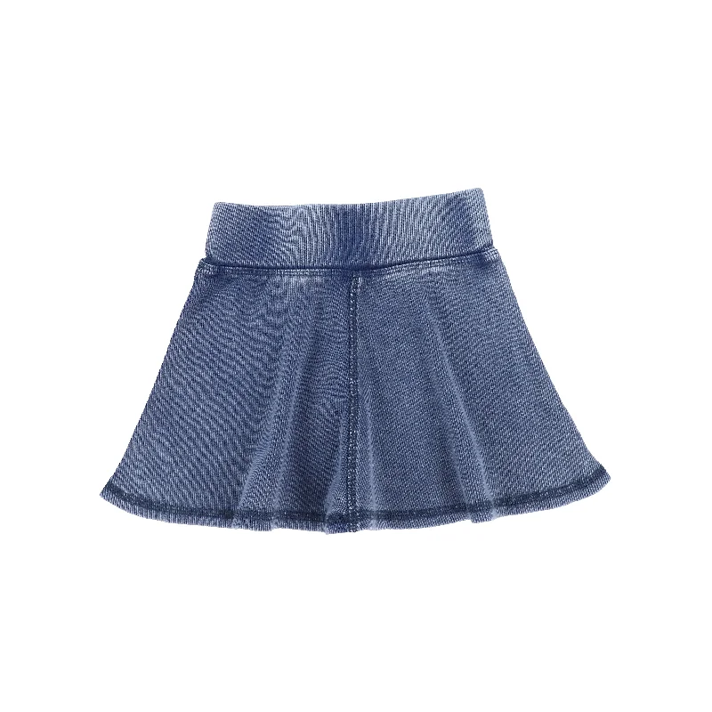 women's spring mini skirtsLil Legs Ribbed Skirt - Blue Wash