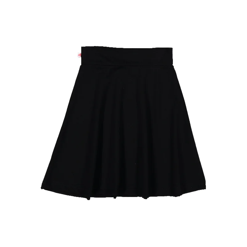 women's everyday casual skirtsThree Bows Girls Classic Camp Skirt - Black