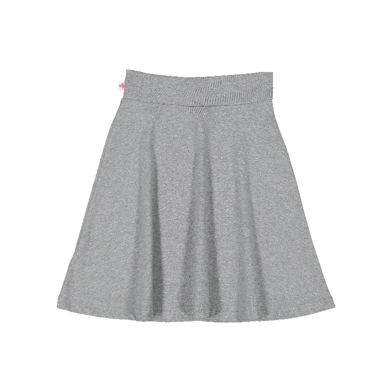 women's handmade casual skirtsThree Bows Girls Classic Camp Skirt - Light Heather