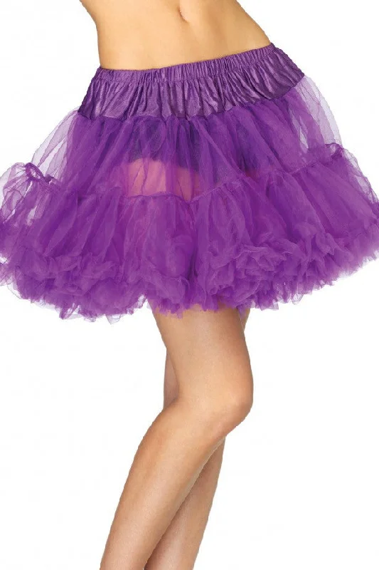 women's woven A-line skirts for summerPurple Crinoline Petticoat