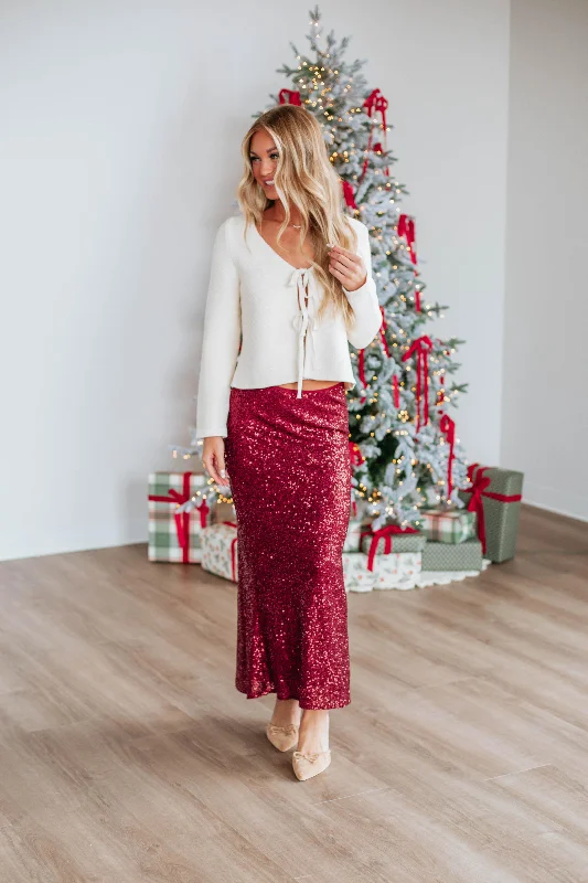 women's high-slit skirtsAzley Sequin Skirt