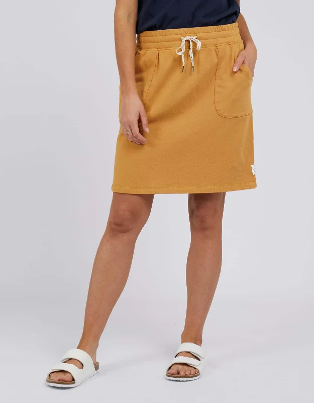 women's figure-flattering business skirtsCassie Skirt - Honey Mustard