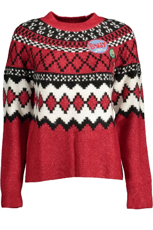 Elegant SweatersDesigual Elegant High Collar Sweater with Contrasting Women's Details