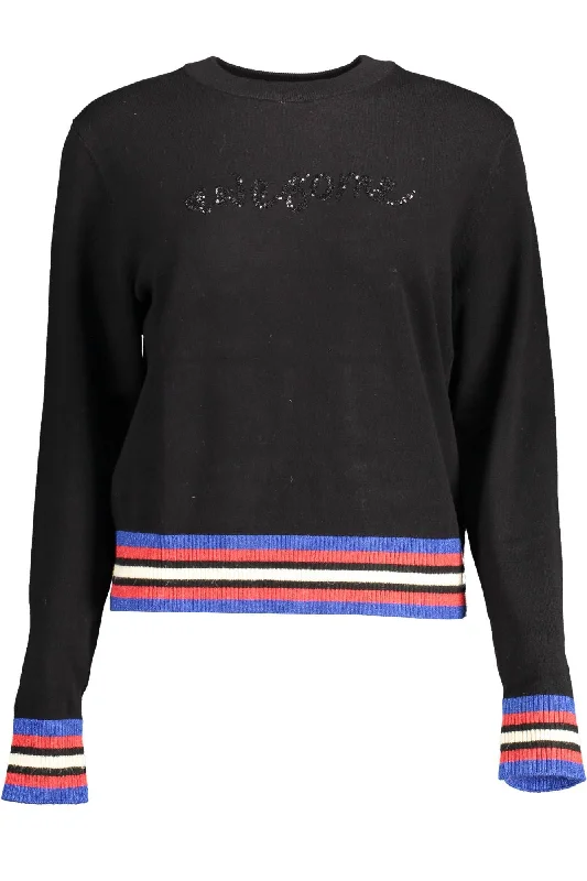 Fitted SweatersDesigual Enchanting Contrast Detail Women's Sweater