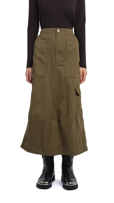 women's low-rise skirtsFatigue Midi Skirt