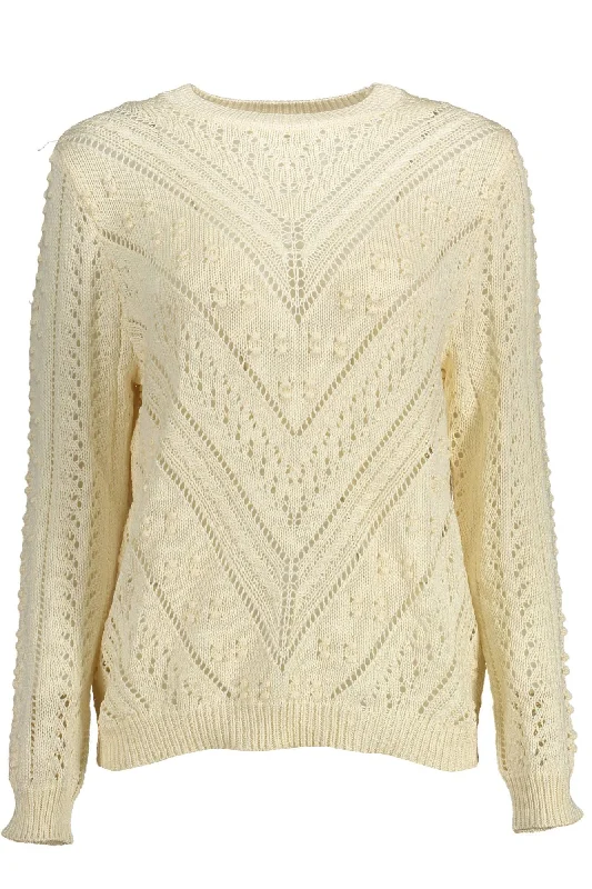 Trendy SweatersKocca Elegant Crew-Neck Embroide Women's Sweater