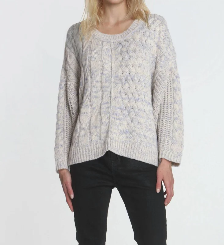 Crewneck Fair Isle SweatersShiloh Medley Scoop Sweater In Dune