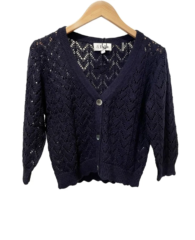 Comfortable SweatersTalia Cardigan In Midnight