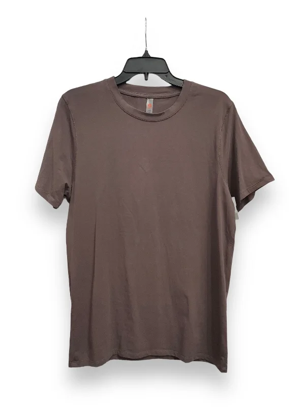 women's tops for those who want to wear pieces that are both comfortable and stylishTop Short Sleeve Basic By Mono B In Taupe, Size: M