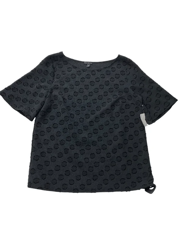 cozy women's tops for fall and winterTop Short Sleeve By Ann Taylor In Black, Size: M