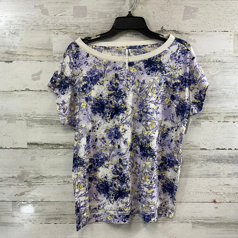 women's tops with sleeveless designsTop Short Sleeve By Anthropologie In Purple, Size: M