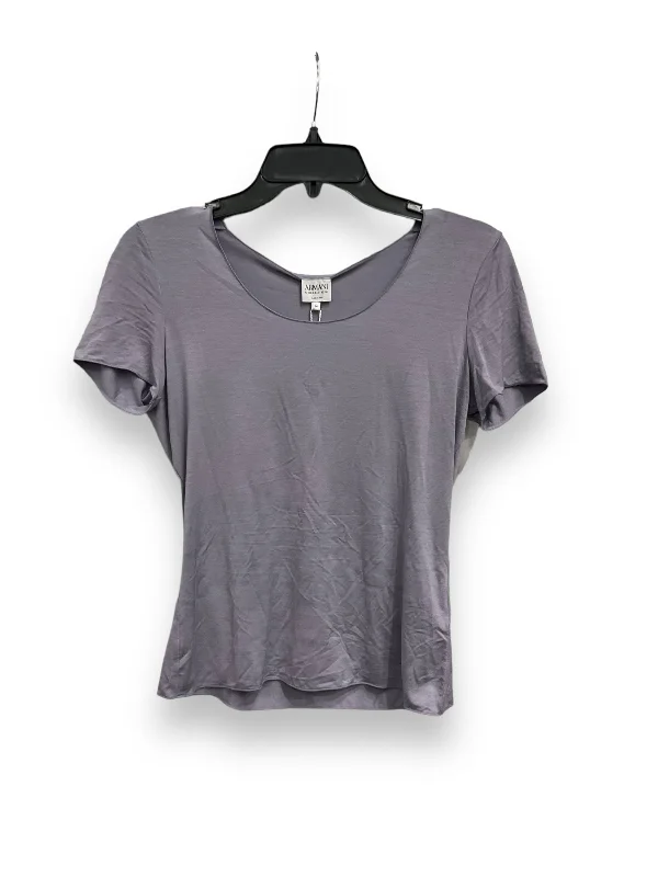 women's tops for those who want to show off their figure in a flattering wayTop Short Sleeve By Armani Collezoni In Purple, Size: S