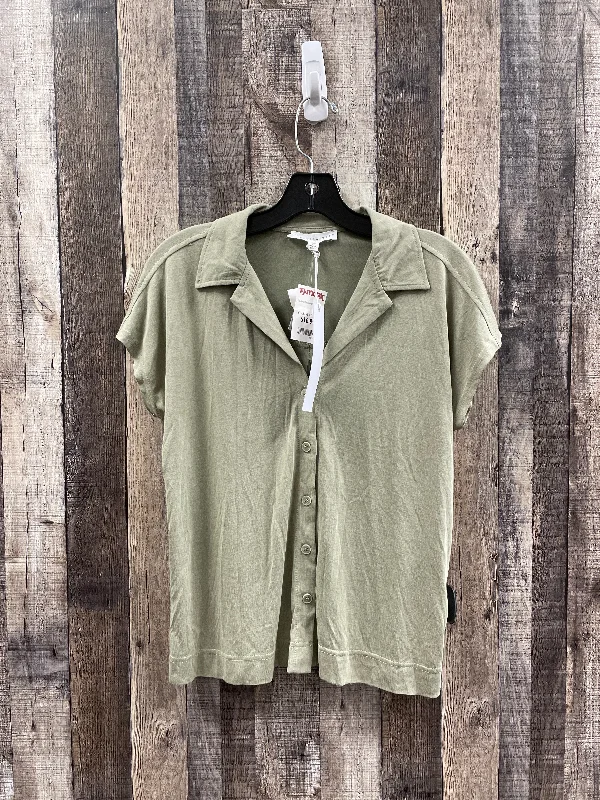 women's tops for those who love bold and vibrant colorsTop Short Sleeve By Jane And Delancey In Green, Size: Xs