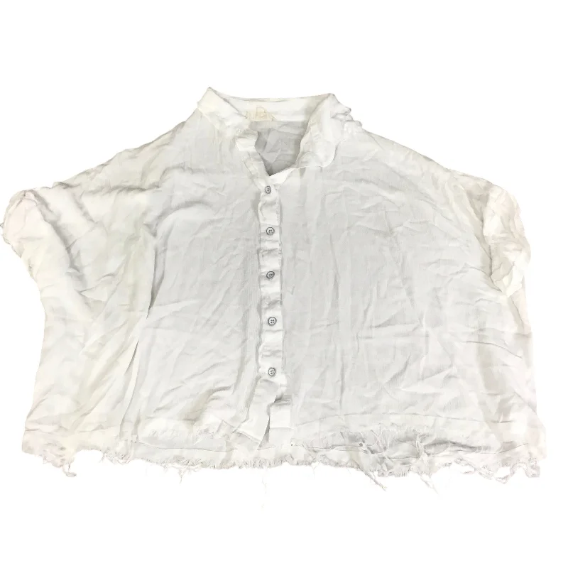 women's tops for casual FridaysTop Short Sleeve By La Miel In White, Size: S