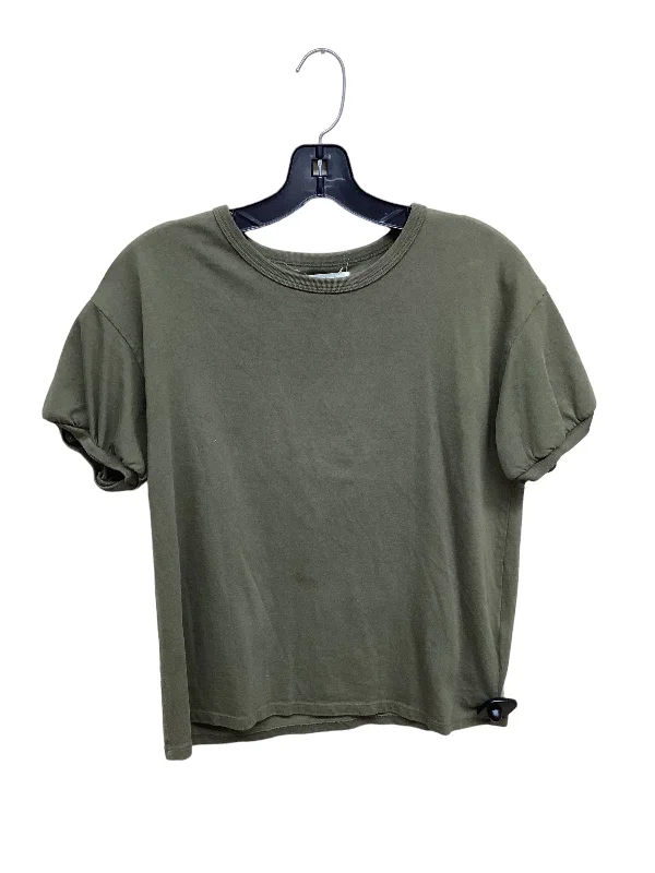 camisoles for womenTop Short Sleeve By Madewell In Green, Size: S