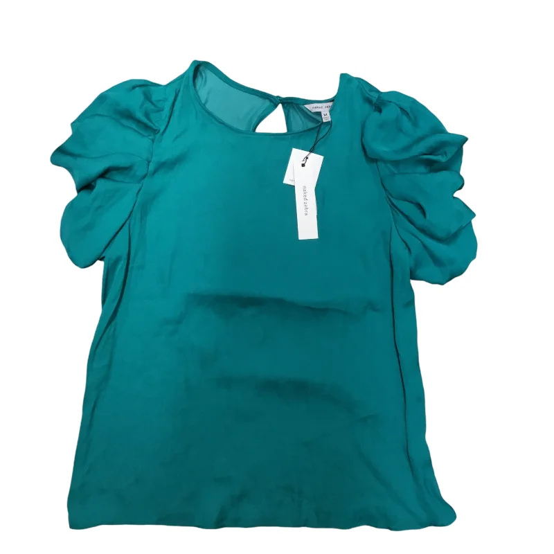 women's tops for those who want to create stylish and put-together outfits without spending a fortuneTop Short Sleeve By Naked Zebra In Teal, Size: M