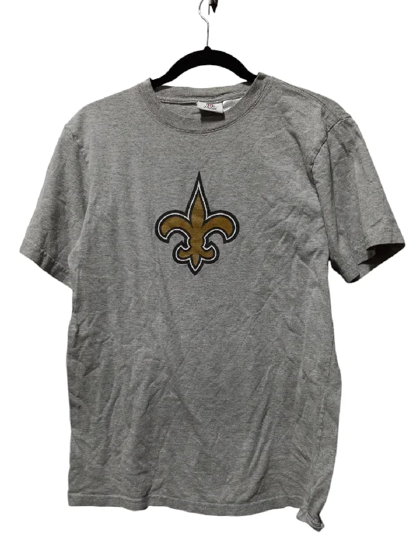 women's tops for those who want to add a pop of color to their outfitsTop Short Sleeve By Nfl In Grey, Size: Xxl