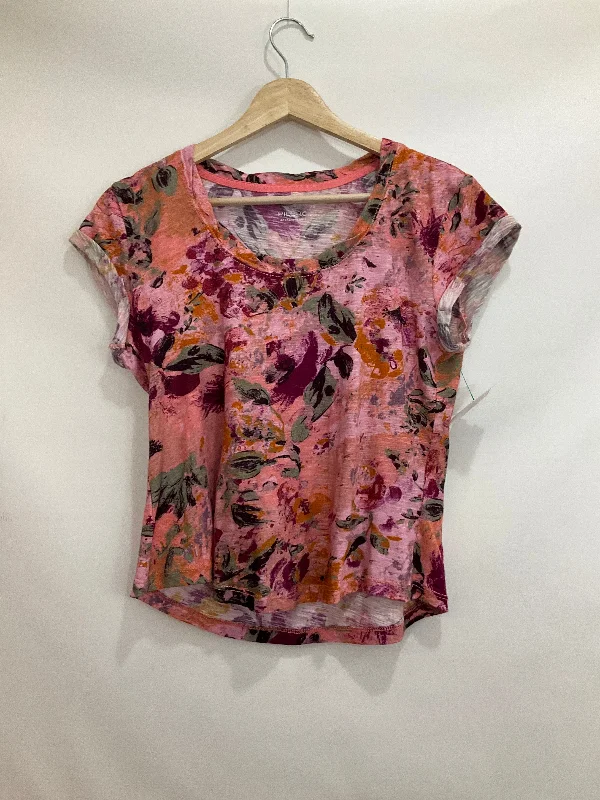 women's tops for everyday eleganceTop Short Sleeve By Pilcro In Floral Print, Size: Xs