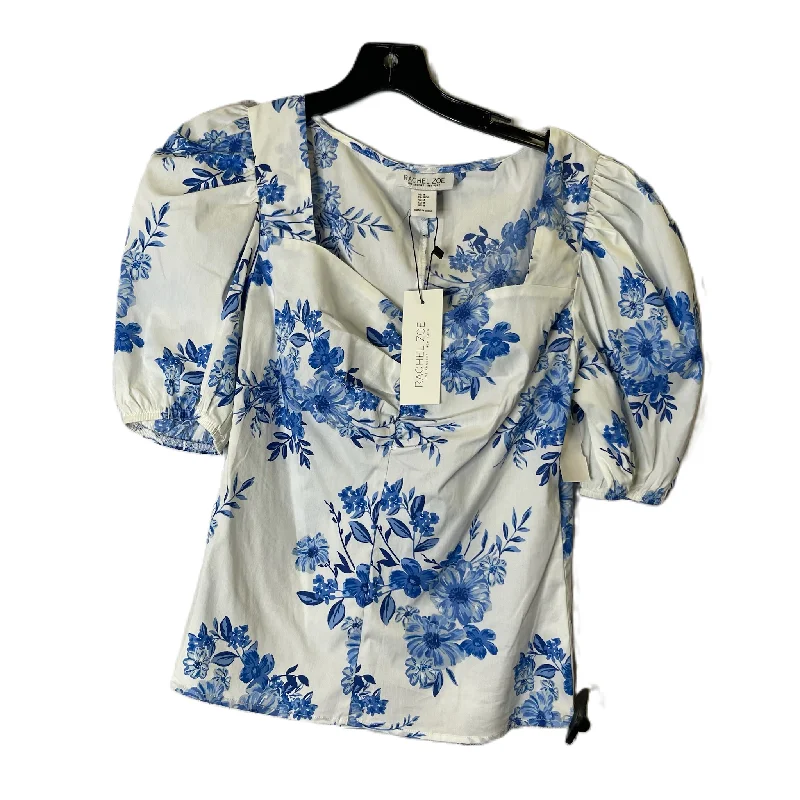 women's tops for those who want to wear versatile pieces that can be dressed up or downTop Short Sleeve By Rachel Zoe In Blue, Size: M