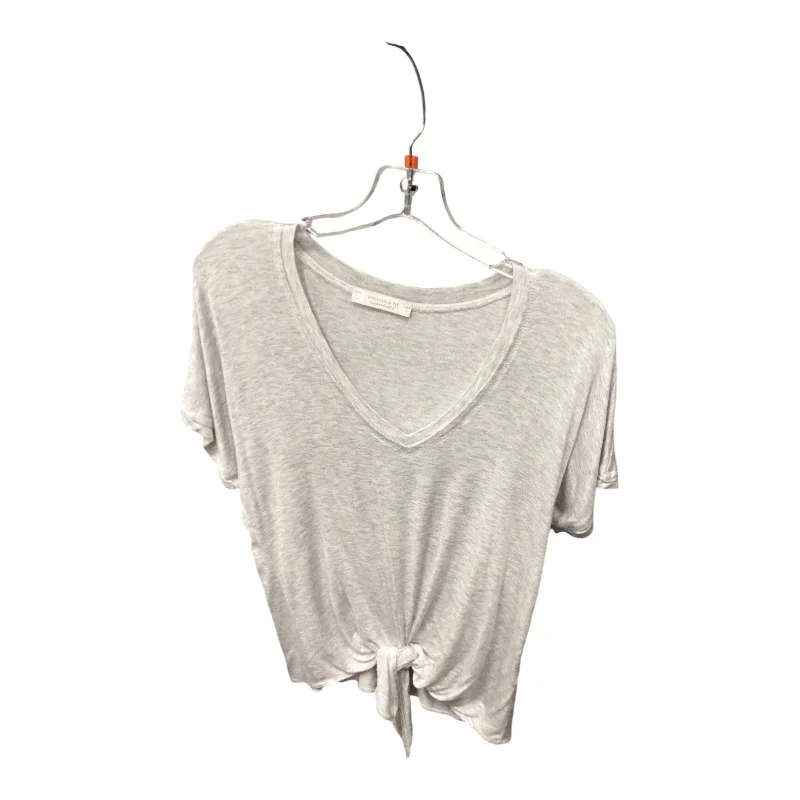 women's tops for relaxed weekendsTop Short Sleeve By Veronica M In Grey, Size: S