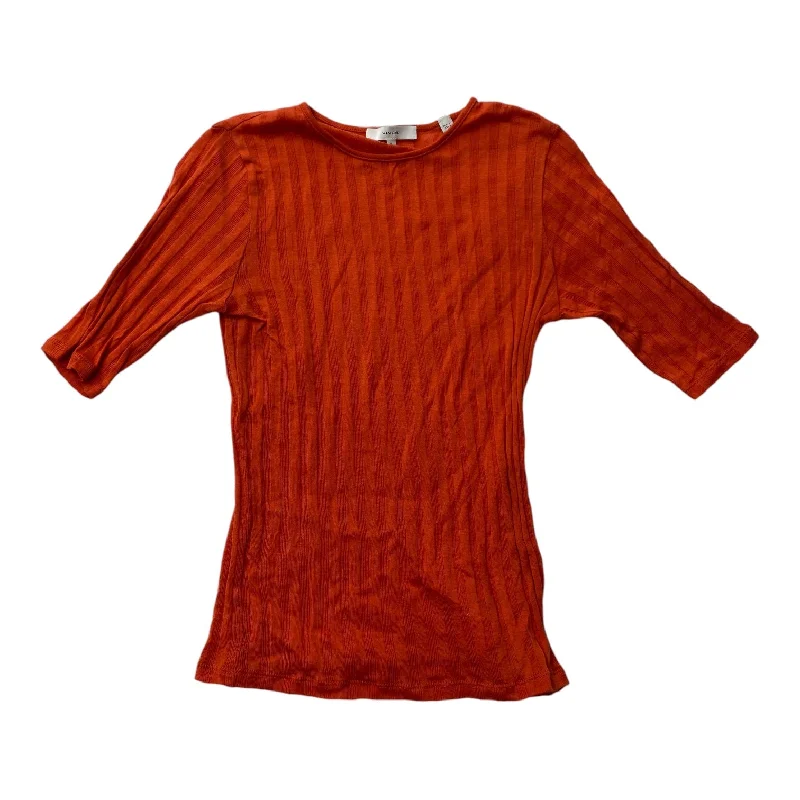 women's tops for those who want to wear pieces that are both functional and fashionableTop Short Sleeve By Vince In Orange, Size: S